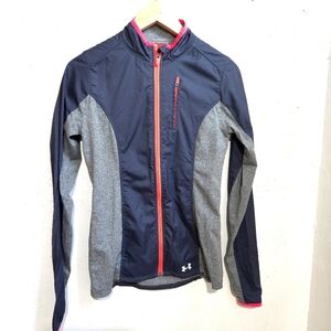 Under Armour | Navy and Gray Jacket Pink Details